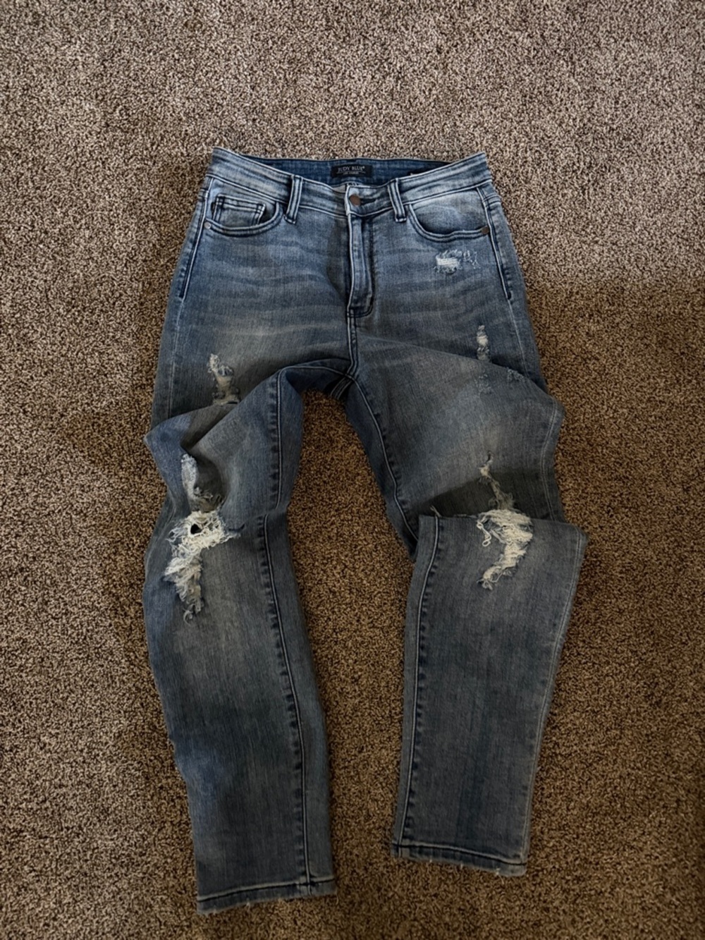 Judy Blue Light-Blue Boyfriend Fit Jeans